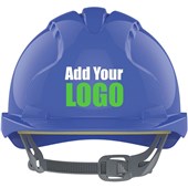 JSP EVO3 Custom Printed Safety Helmet - Vented Slip Ratchet Mid Peak