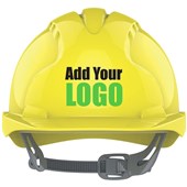 JSP EVO3 Custom Printed Safety Helmet - Vented Slip Ratchet Mid Peak
