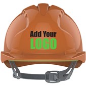 JSP EVO3 Custom Printed Safety Helmet - Vented Slip Ratchet Mid Peak