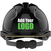 JSP EVO3 Custom Printed Safety Helmet - Vented Wheel Ratchet Mid Peak