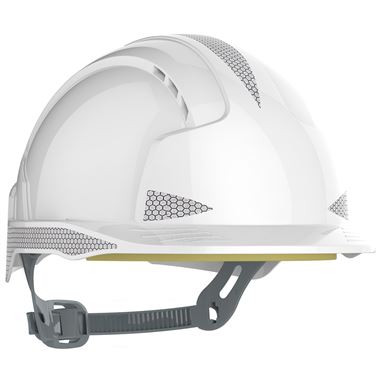 JSP EVOLite CR2 Reflective Safety Helmet - Vented Slip Ratchet Mid Peak