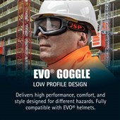 JSP EVO Safety Goggle AGM020-623-000 - Anti-Mist & Anti Scratch MistResist+ Lens