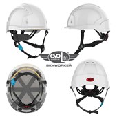 JSP EVOLite Skyworker Industrial Working At Height Safety Helmet - Vented Wheel Ratchet Micro Peak