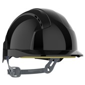 JSP EVOLite Safety Helmet - Vented Slip Ratchet Mid Peak Black