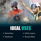 JSP EVO VISTAlens Safety Helmet with Integrated Eyewear - Vented - Wheel Ratchet