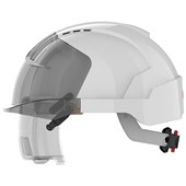 JSP EVO VISTAlens Safety Helmet with Integrated Eyewear - Vented - Wheel Ratchet