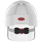 JSP EVO VISTAshield Custom Printed Safety Helmet with Integrated Faceshield - Vented - Wheel Ratchet