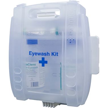 Eye Wash Kit with Wall Mount Bracket (2 x 500ml Eyewash & 2 x Eyepads)