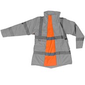 Leo Workwear Rail Orange EcoViz Maternity Expander for Cheristow Women's Hi Vis Jacket