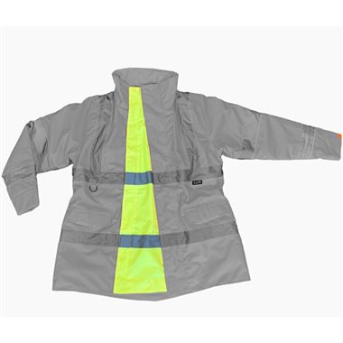 Leo Workwear Yellow EcoViz Maternity Expander for Cheristow Women's Hi Vis Jacket