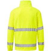 Portwest F302 Yellow 1/2 Zip Hi Vis Fleece