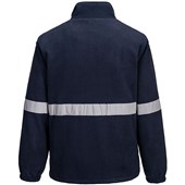 Portwest F433 Navy Iona Lite Reflective Hi Vis Fleece Jacket 400g
