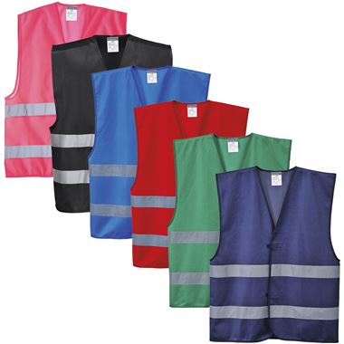 Portwest F474 Reflective Coloured Hi Vis Vest - 7 Colours 