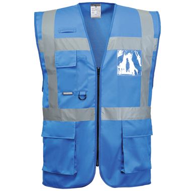 Portwest F476 Royal Executive Hi Vis Vest