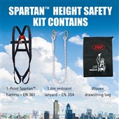 JSP FAR1101 Spartan Restraint Kit - 1 Point Harness + 1.8m Restraint Lanyard