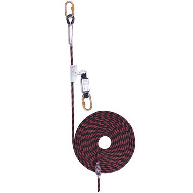 JSP FAR0810 Guided Restraint & Fall Arrester with Energy Absorber & Karabiner - 10m Anchorage Line