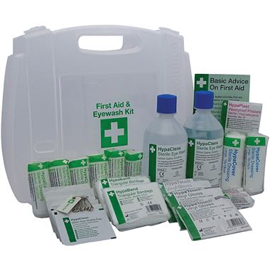 HSE 1-10 Person First Aid Kit with Eye Wash (2 x 500ml Eyewash)