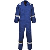 Portwest FR21 Bizflame Plus Flame Resistant Anti Static Super Lightweight Coverall 210g Royal