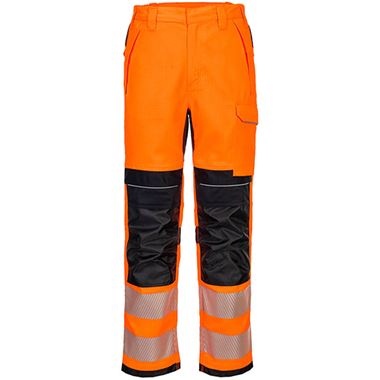 Portwest Modaflame PW3 FR414 Rail Orange Inherent Flame Retardant Anti Static Arc Flash Multi-Norm Hi Vis Trousers