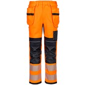 Portwest Modaflame PW3 FR415 Rail Orange Inherent Flame Retardant Anti Static Arc Flash Multi-Norm Hi Vis Holster Trousers