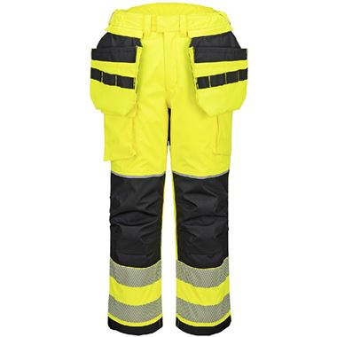 Portwest Modaflame PW3 FR427 Yellow Inherent Flame Retardant Anti Static Arc Flash Waterproof Padded Hi Vis Winter Holster Trousers