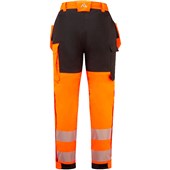 Portwest Modaflame PW3 FR427 Rail Orange Inherent Flame Retardant Anti Static Arc Flash Waterproof Padded Hi Vis Winter Holster Trousers