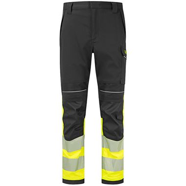 Portwest Modaflame PW3 FR450 Yellow/Black Arc Flash & Inherent Flame Retardant Anti Static Class 1 Hi Vis Trousers