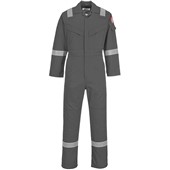 Portwest FR50 Bizflame Plus Iona Reflective Flame Retardant Anti Static Coverall 350g Grey