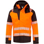 Portwest Modaflame PW3 FR606 Rail Orange Inherent Flame Retardant Anti Static Arc Flash Multi-Norm Waterproof Padded Hi Vis Winter Jacket