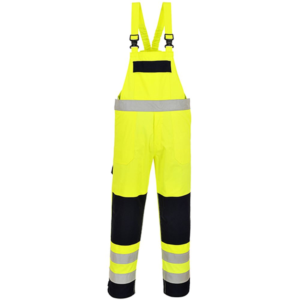 Portwest FR63 Bizflame Multi Norm FR Hi Vis Bib & Brace | Safetec