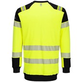 Portwest Modaflame PW3 FR707 Yellow Inherent Flame Retardant Anti Static Arc Flash Hi Vis Sweatshirt