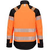 Portwest Modaflame PW3 FR718 Rail Orange Inherent Flame Retardant Anti Static Arc Flash Multi-Norm Hi Vis Softshell Jacket (3L)
