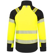 Portwest Modaflame PW3 FR718 Yellow Inherent Flame Retardant Anti Static Arc Flash Multi-Norm Hi Vis Softshell Jacket (3L)