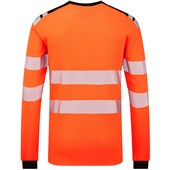 Portwest Modaflame PW3 FR736 Rail Orange Inherent Flame Retardant Anti Static Arc Flash Hi Vis Long Sleeve T-Shirt