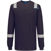 Portwest WX3 Modaflame Knit FR751 Inherent Flame Retardant Anti Static Arc Flash Long Sleeve T-Shirt 200g