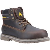 Amblers FS164 Brown Goodyear Welted Safety Boot SBP FO SRA