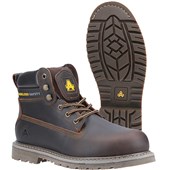 Amblers FS164 Brown Goodyear Welted Safety Boot SBP FO SRA