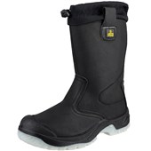 Amblers FS209 Water Resistant Fur Lined Safety Rigger Boot with Adjustable Cord-Lock S3 SRC