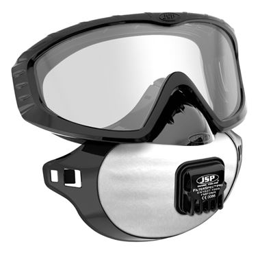 JSP FilterSpec Pro FFP3 Safety Goggle & Respirator AGE130-201-100