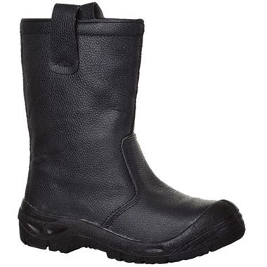 Portwest FW29 Black Steelite Rigger Boot Scuff Cap S3 Cl