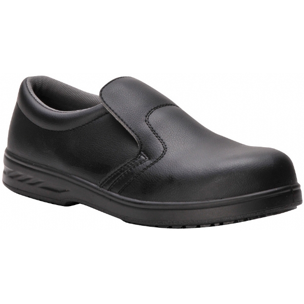 Portwest FW81 Black Steelite Slip On Safety Shoe S2 | Safetec