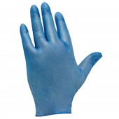 Polyco Shield GD13 Blue Vinyl Powder Free Disposable Gloves AQL4 (Box 100)