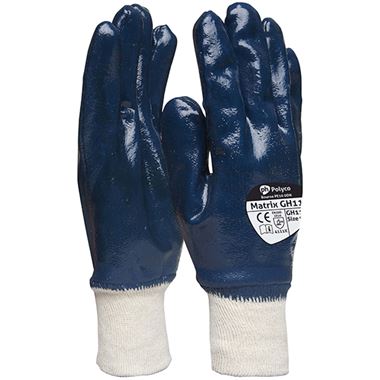 Polyco Matrix GH113 Heavy Duty Full Nitrile Coated Work Gloves