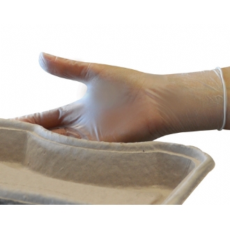 Polyco GL642 Clear Vinyl Powdered Disposable Glove AQL4 Box100