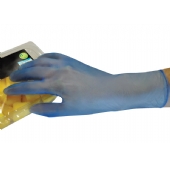 Polyco GL833 Blue Vinyl Powdered Disposable Glove AQL4 Box100