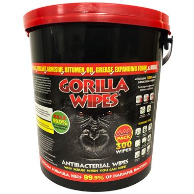 Gorilla Wipes Original - Tub Of 100 Wipes - /  AntiBacterial/Multi-Surface/Hand Wipes (12) : : Grocery