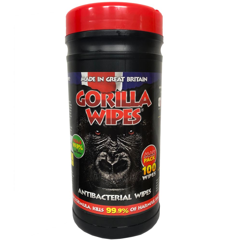 Gorilla Wipes (Tub of 100 Wipes) GW1010