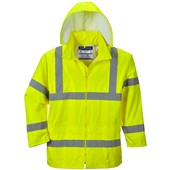 Portwest H440 Yellow Mesh Lined Hi Vis Waterproof Jacket