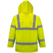 Portwest H440 Yellow Mesh Lined Hi Vis Waterproof Jacket