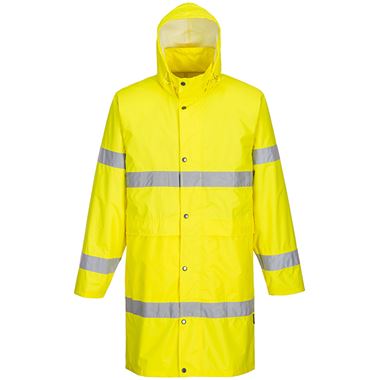 Portwest H442 Yellow Long Length Hi Vis Waterproof Jacket (100cm)